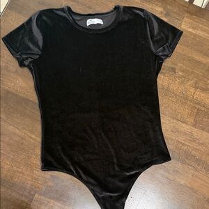 Hollister Elegant Black Velvet Blouse